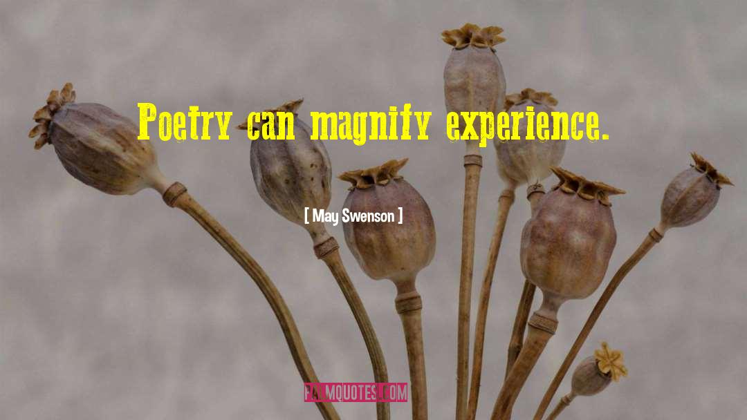 Magnify quotes by May Swenson