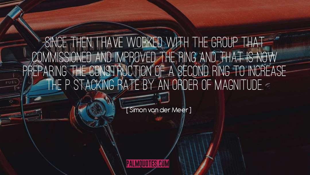 Magnitude quotes by Simon Van Der Meer