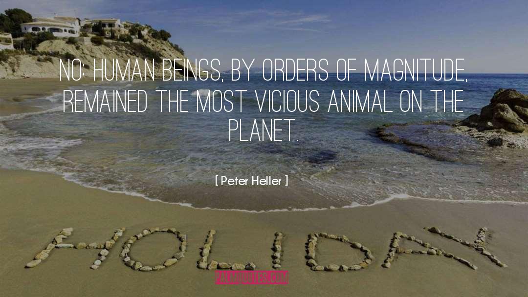 Magnitude quotes by Peter Heller