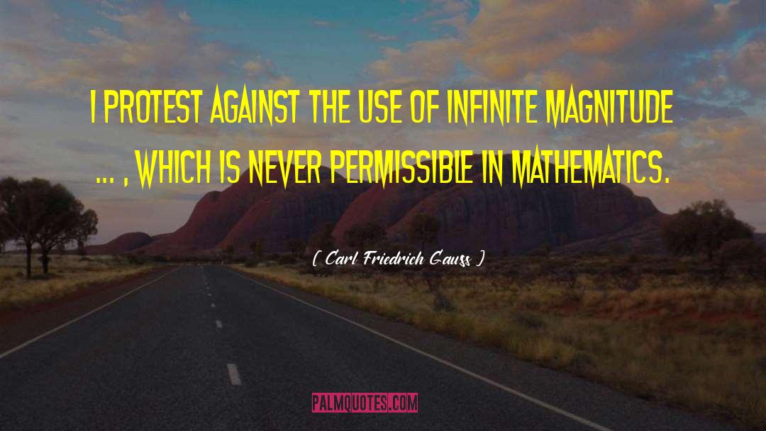 Magnitude quotes by Carl Friedrich Gauss