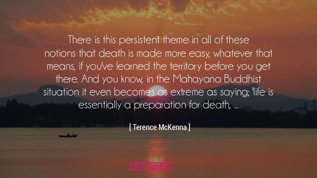 Mahayana quotes by Terence McKenna