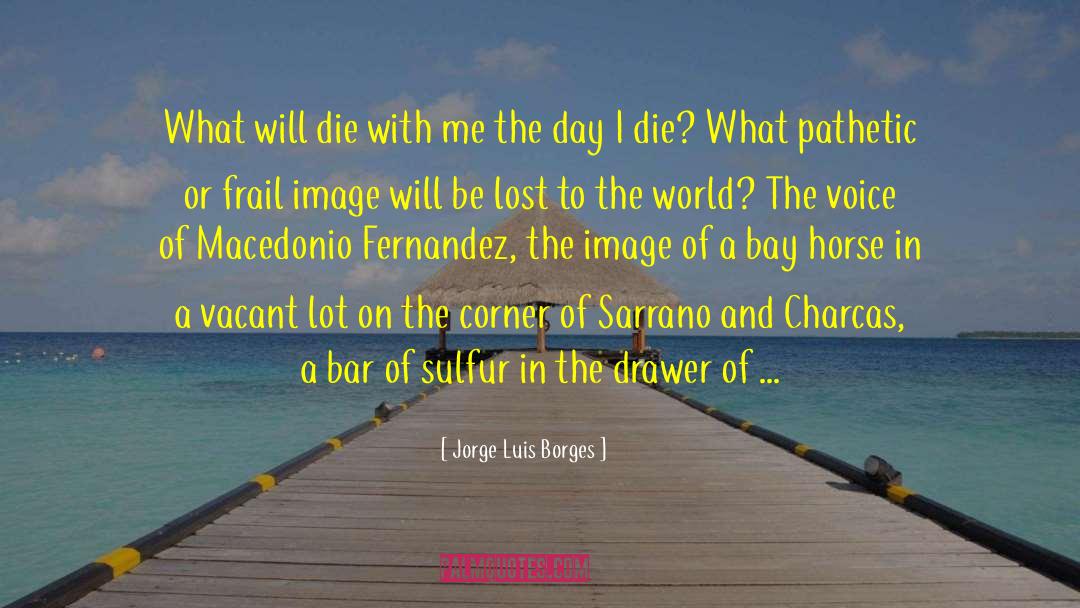 Mahogany quotes by Jorge Luis Borges