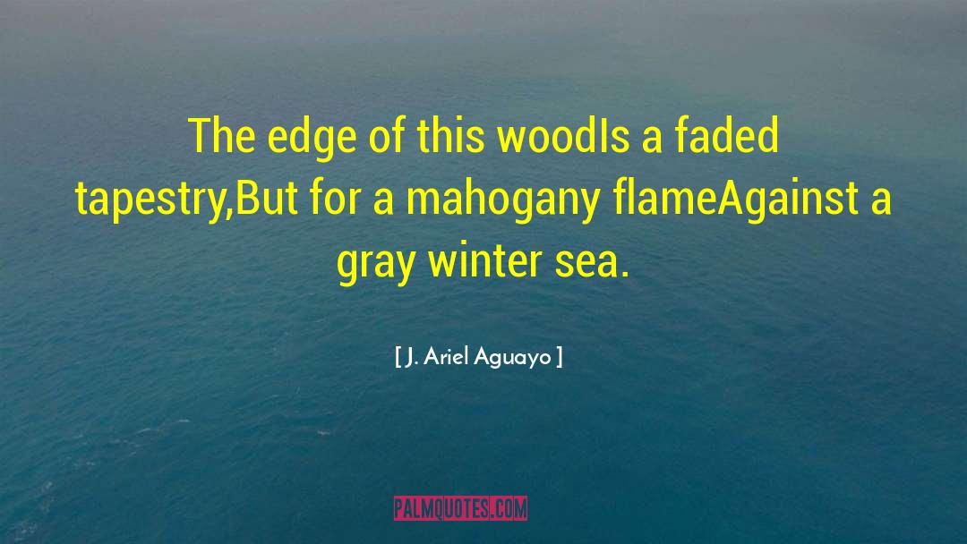 Mahogany quotes by J. Ariel Aguayo