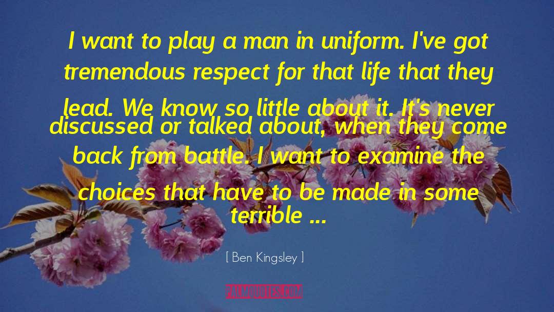 Maid Uniform quotes by Ben Kingsley