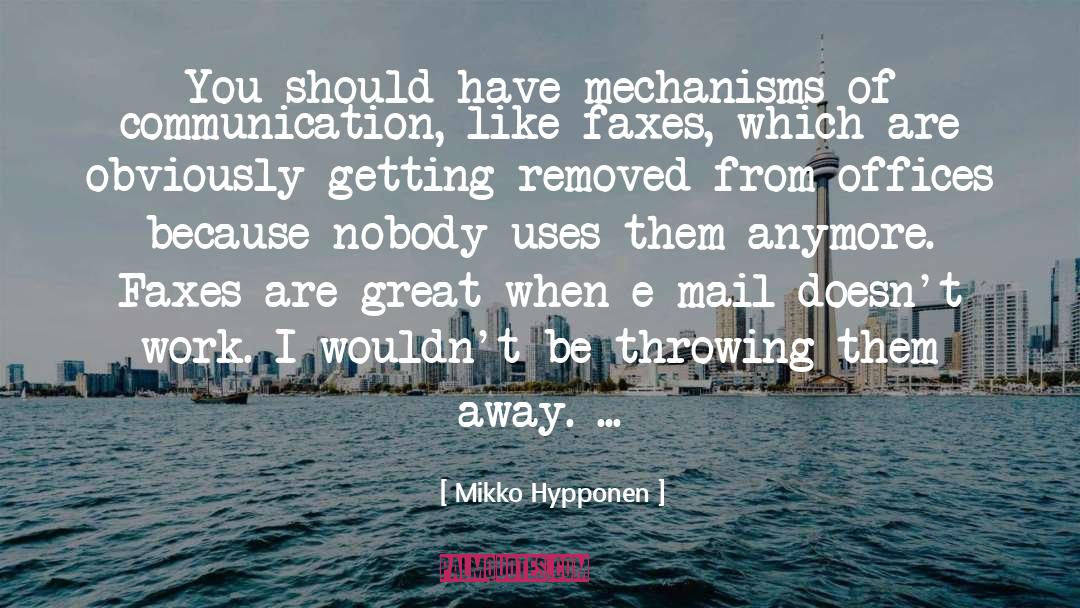 Mail Service quotes by Mikko Hypponen