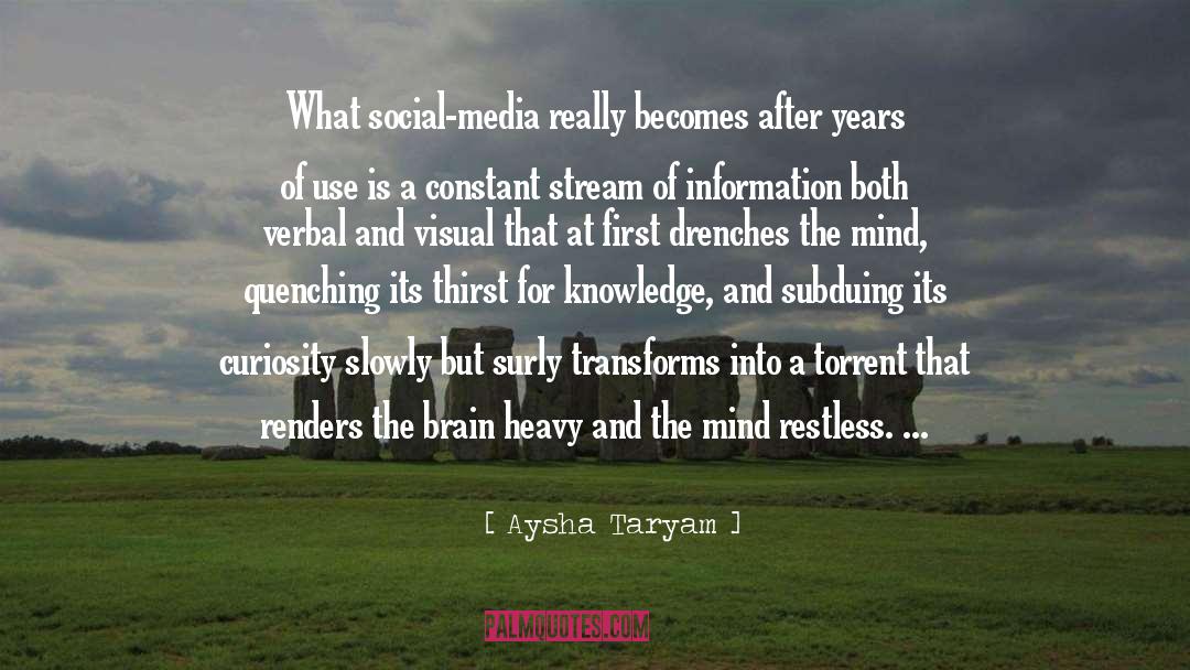 Main Stream Media quotes by Aysha Taryam
