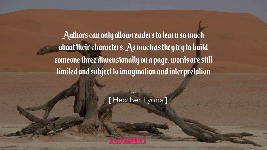 Maine Authors quotes by Heather Lyons