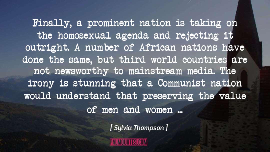 Mainstream Media quotes by Sylvia Thompson