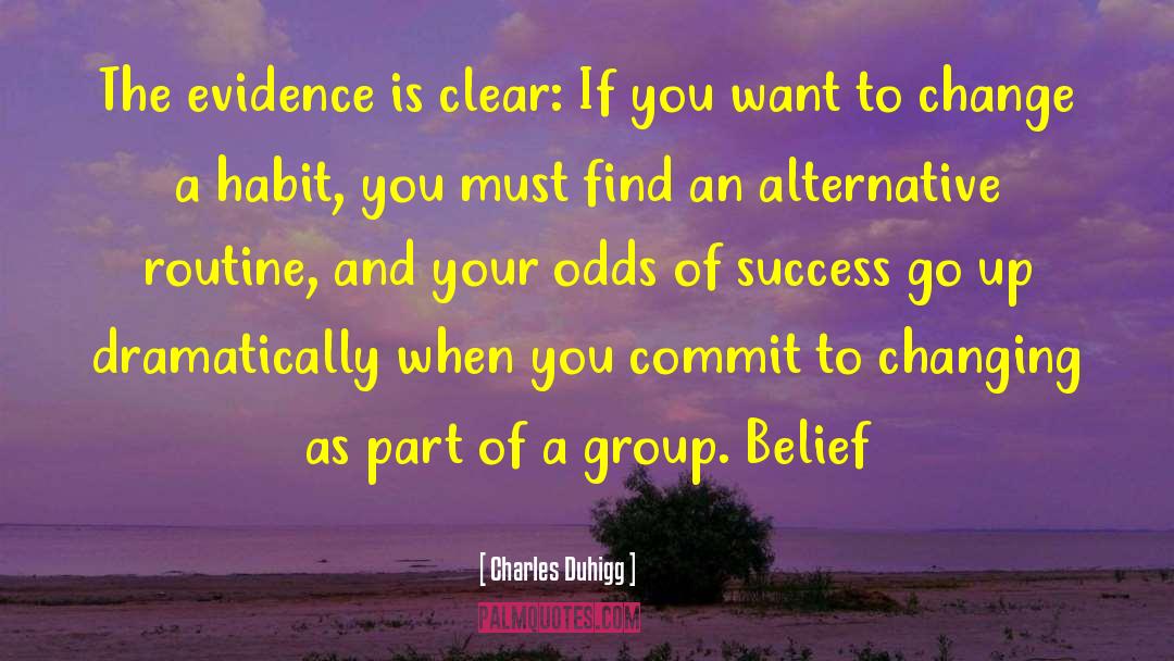 Maintain A Belief quotes by Charles Duhigg