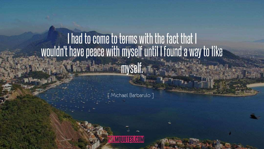 Maintaining Peace quotes by Michael Barbarulo