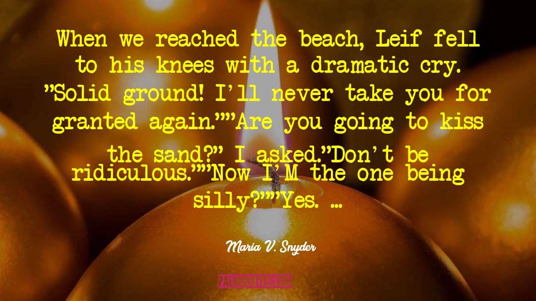 Maistrali Beach quotes by Maria V. Snyder