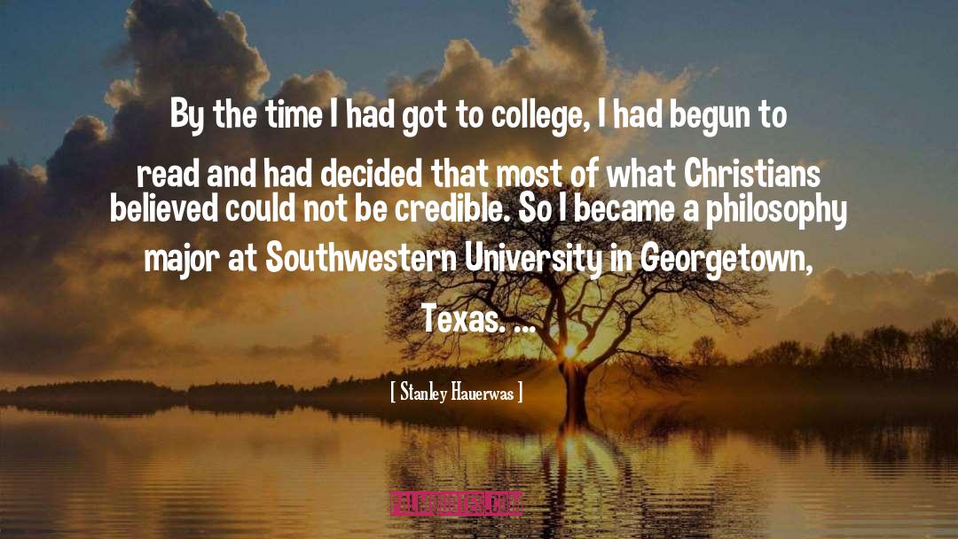 Major Missing College Days quotes by Stanley Hauerwas