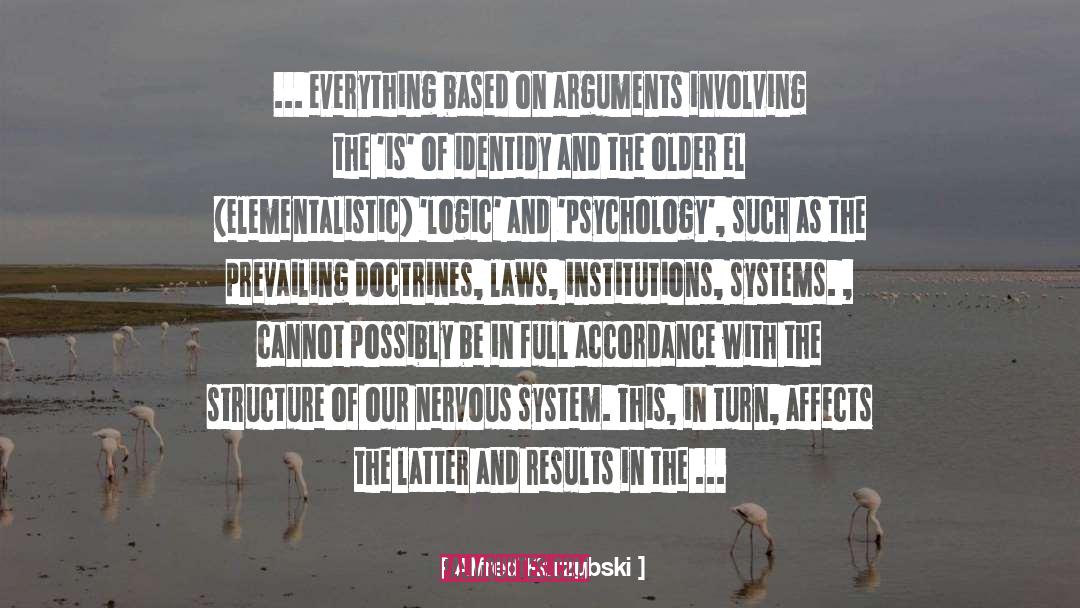 Majoring In Psychology quotes by Alfred Korzybski