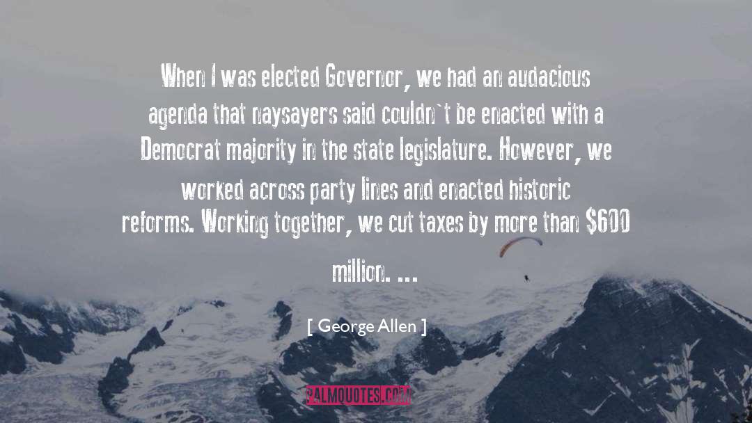 Majority Leader quotes by George Allen