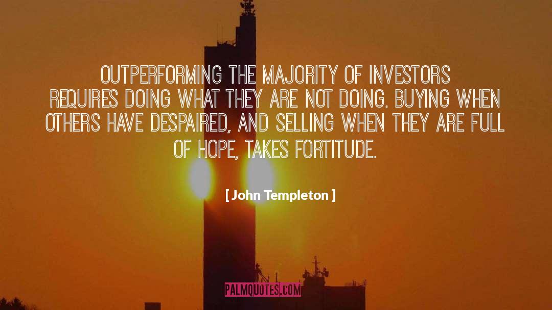 Majority quotes by John Templeton