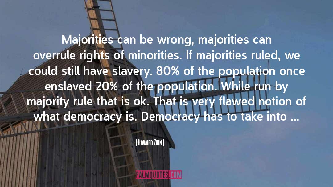 Majority Rule quotes by Howard Zinn
