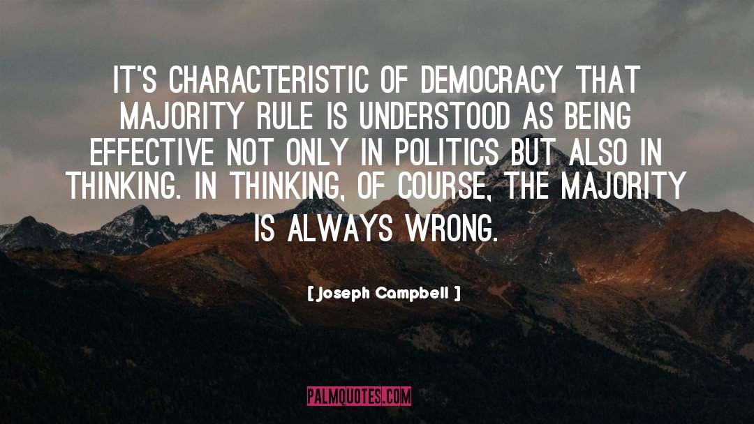 Majority Rule quotes by Joseph Campbell