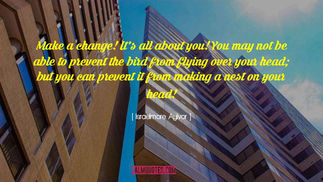 Make A Change quotes by Israelmore Ayivor