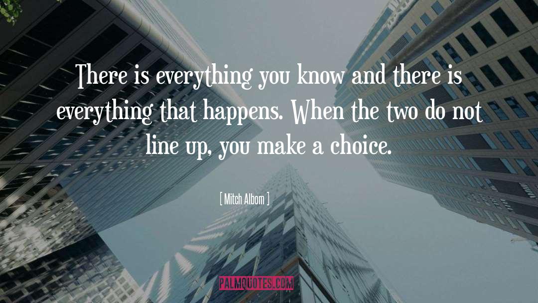 Make A Choice quotes by Mitch Albom