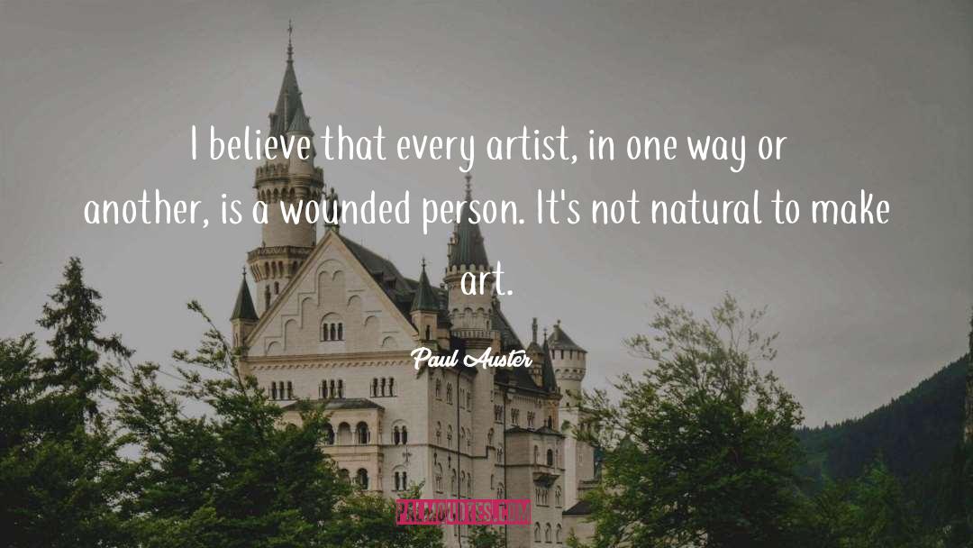 Make Art quotes by Paul Auster