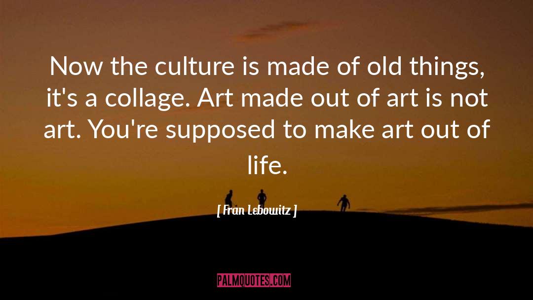 Make Art quotes by Fran Lebowitz