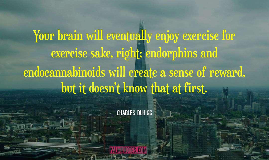 Make Exercise Fun quotes by Charles Duhigg