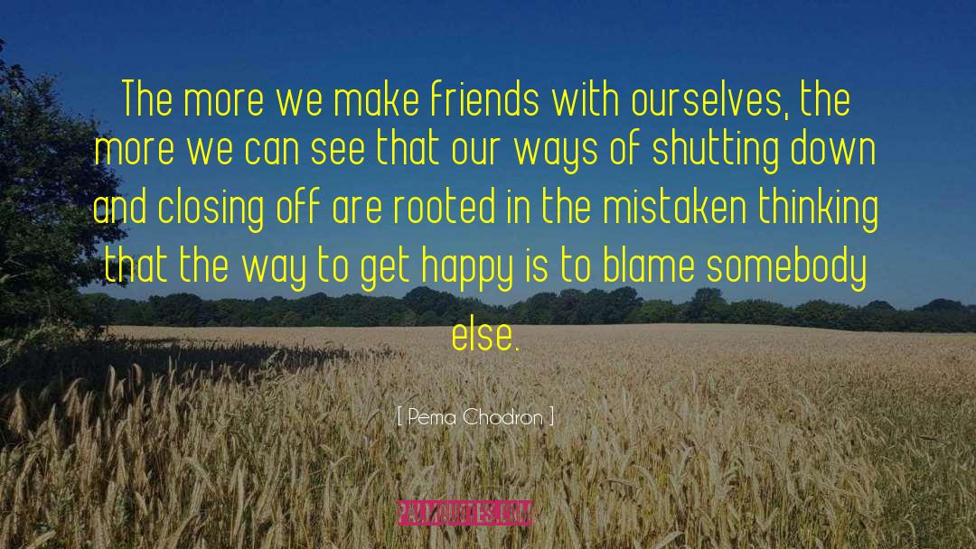 Make Friends quotes by Pema Chodron