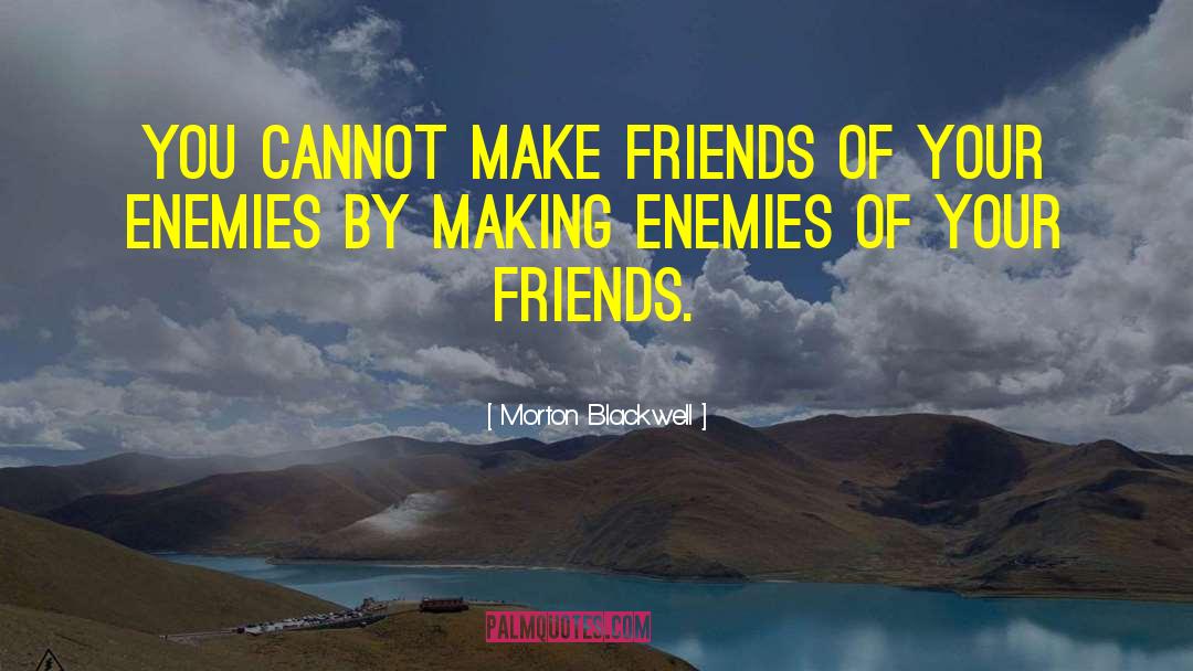 Make Friends quotes by Morton Blackwell