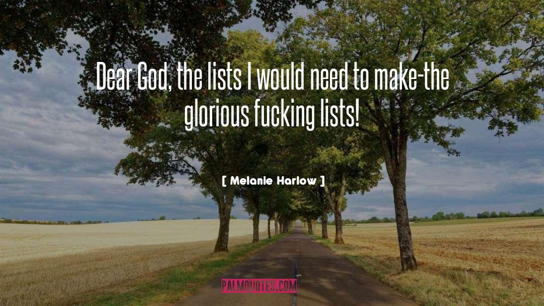 Make God Smile quotes by Melanie Harlow