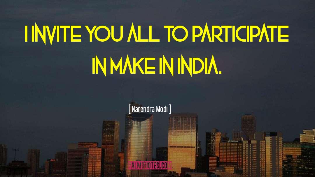 Make In India quotes by Narendra Modi