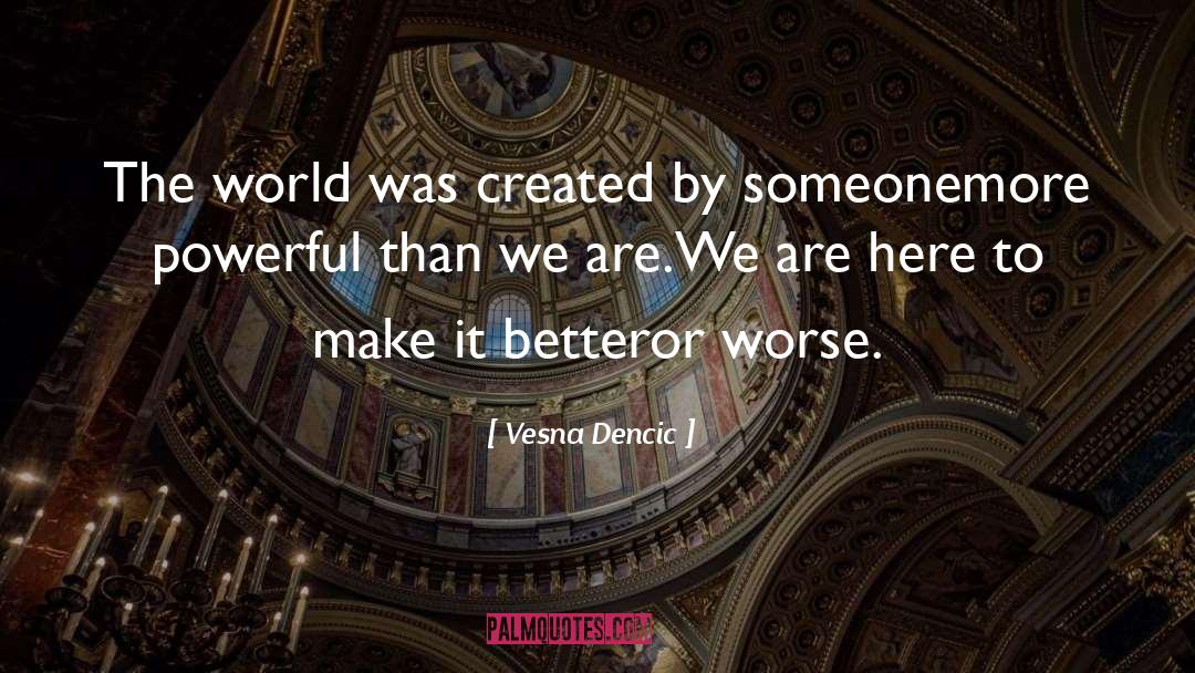 Make It Better quotes by Vesna Dencic