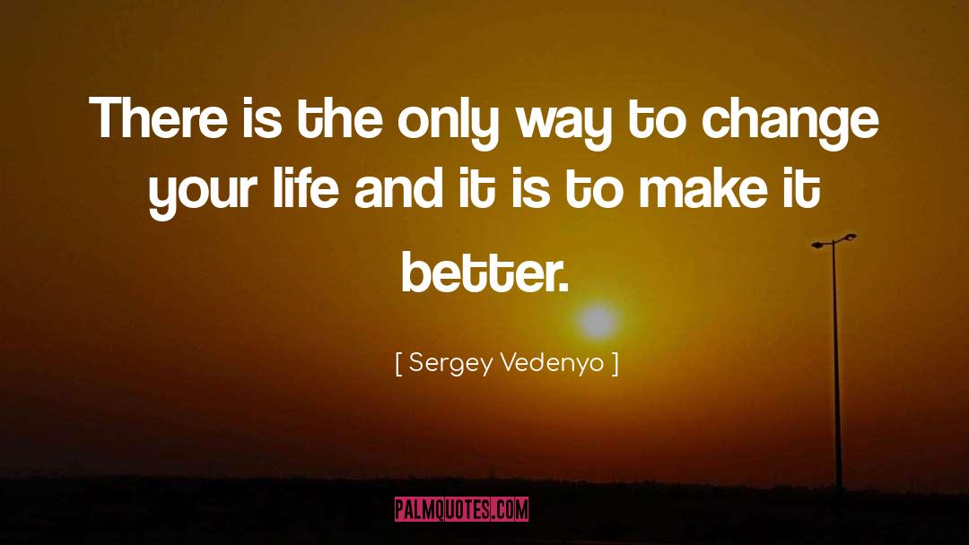 Make It Better quotes by Sergey Vedenyo