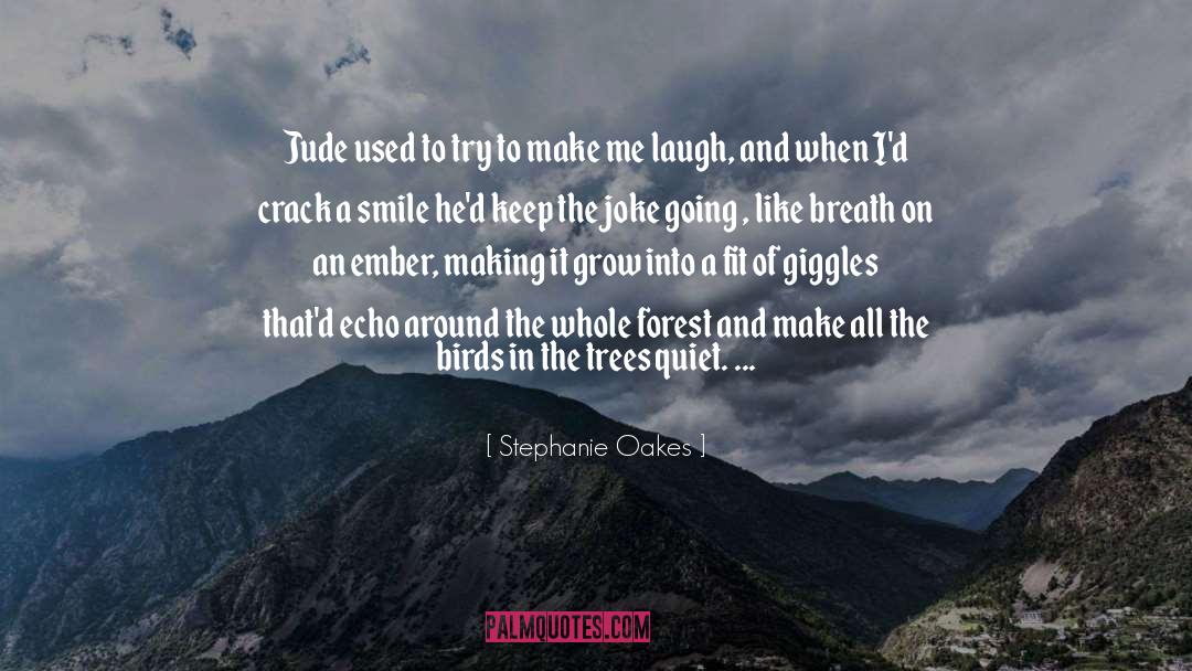 Make Me Laugh quotes by Stephanie Oakes