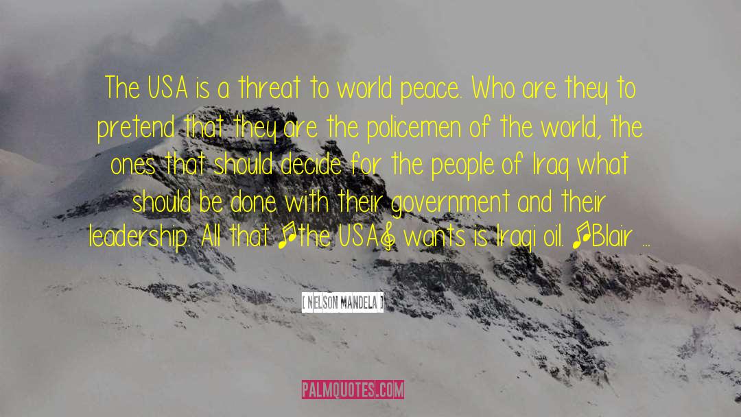 Make Peace With People quotes by Nelson Mandela