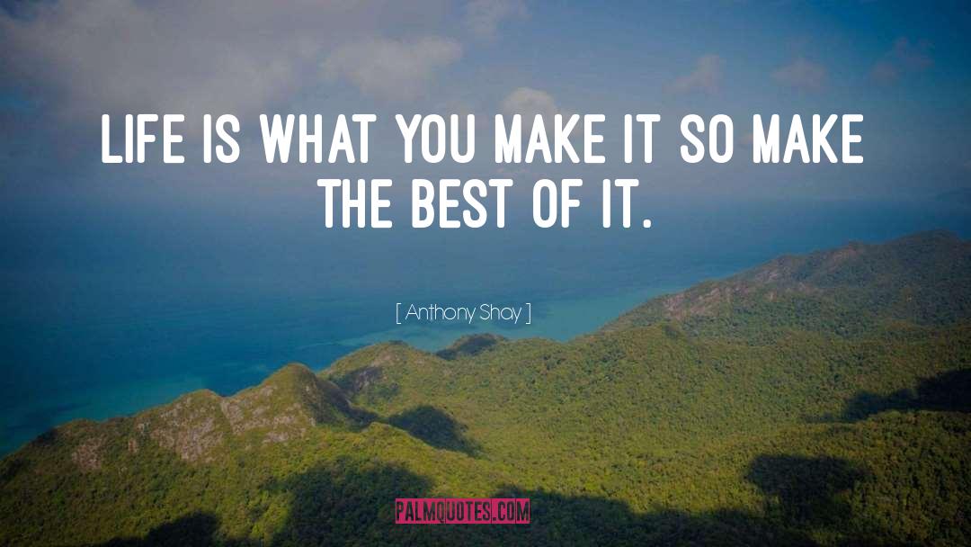 Make The Best Of It quotes by Anthony Shay