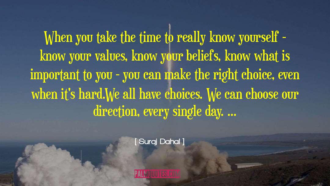 Make The Right Choice quotes by Suraj Dahal