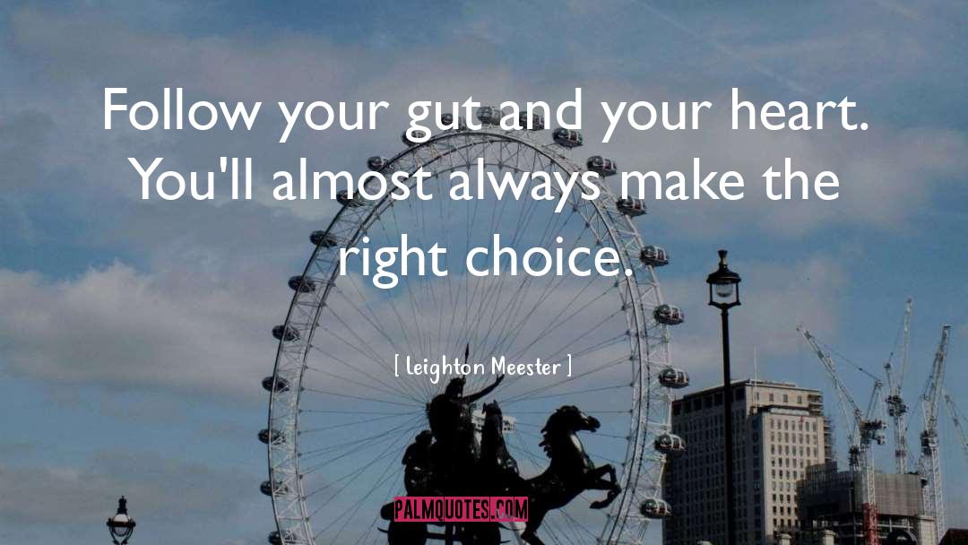 Make The Right Choice quotes by Leighton Meester