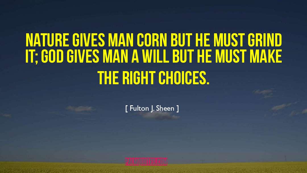 Make The Right Choice quotes by Fulton J. Sheen