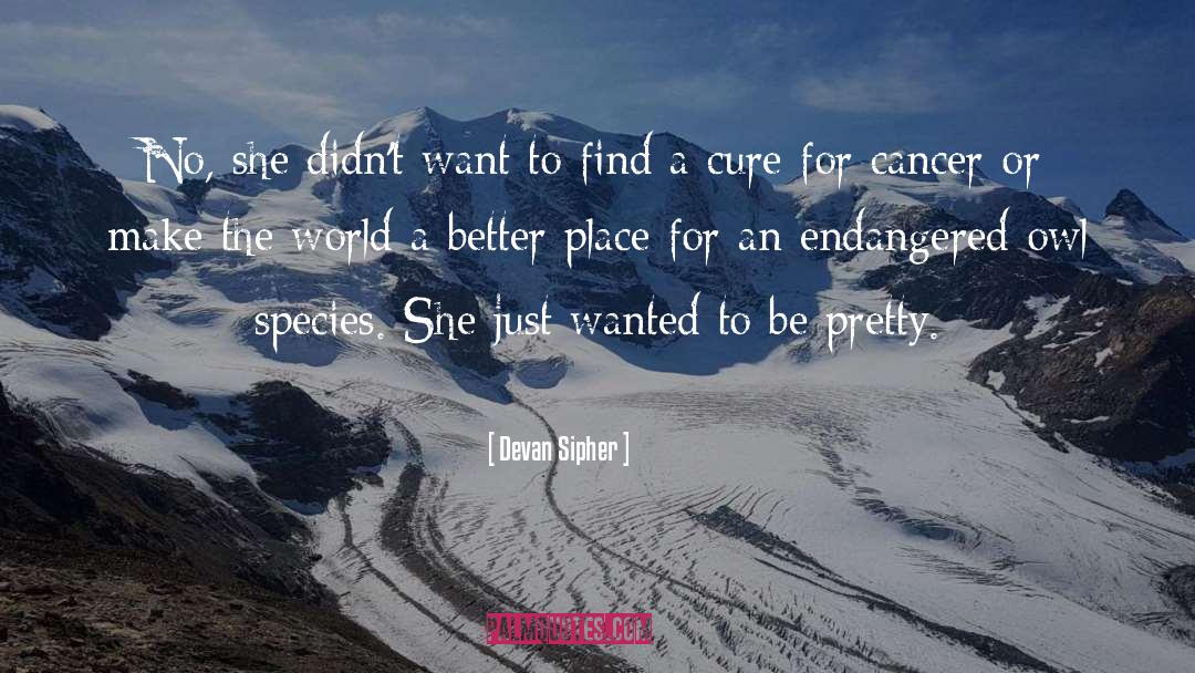 Make The World A Better Place quotes by Devan Sipher
