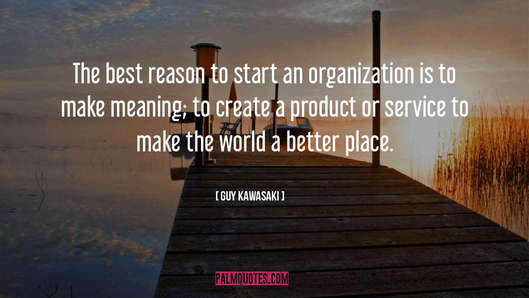 Make The World A Better Place quotes by Guy Kawasaki