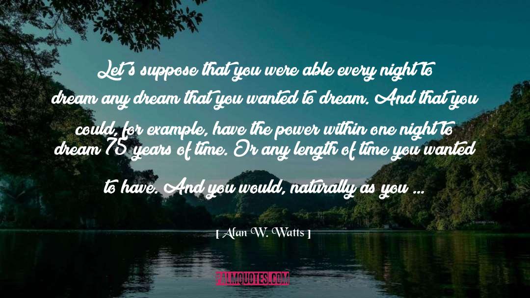 Make Your Dream Come True quotes by Alan W. Watts