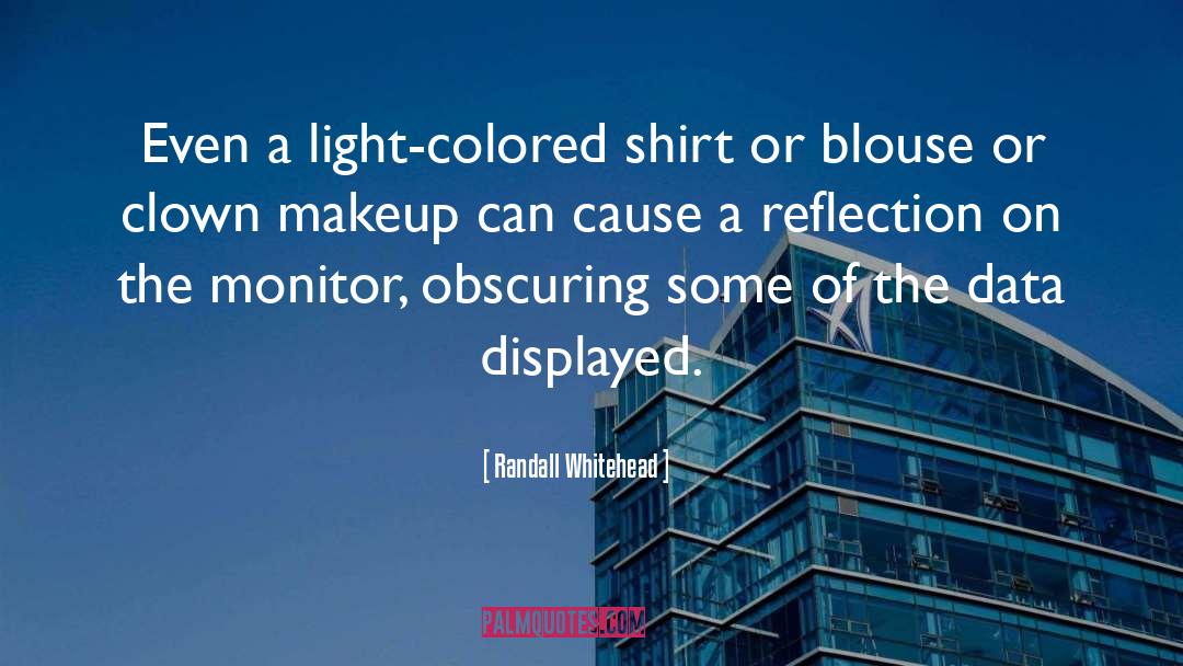 Makeup quotes by Randall Whitehead