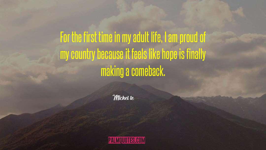 Making A Comeback In Life quotes by Michel'le