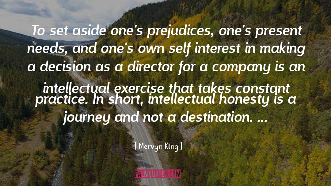 Making A Decision quotes by Mervyn King