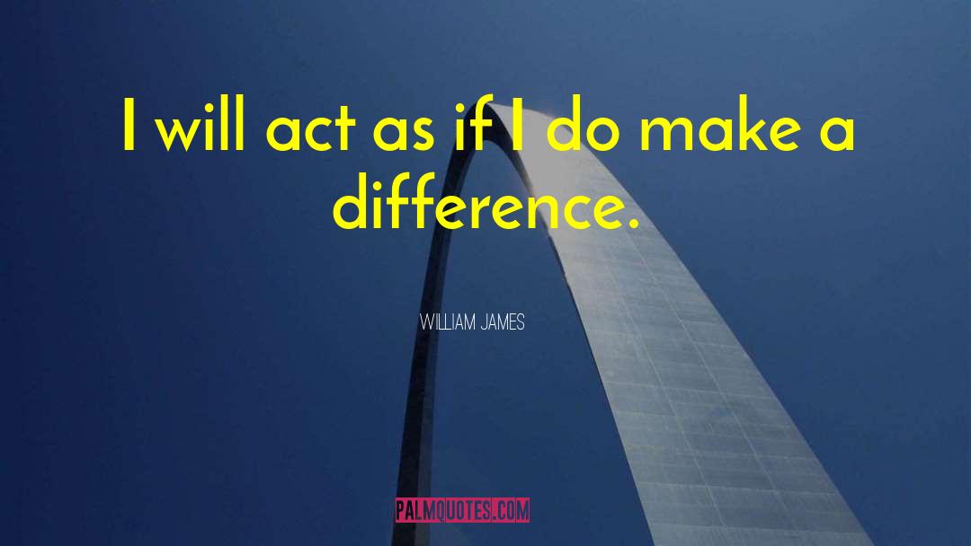 Making A Difference quotes by William James