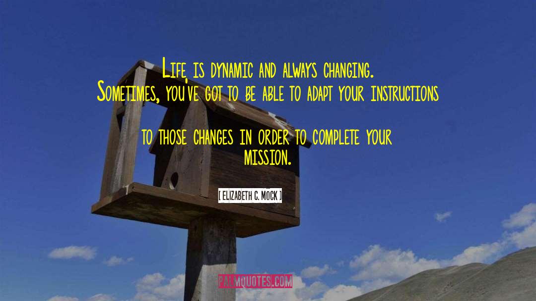 Making Changes In Your Life quotes by Elizabeth C. Mock