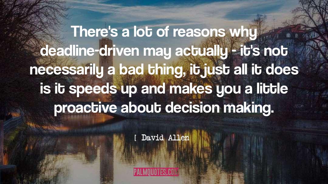 Making Decision quotes by David Allen