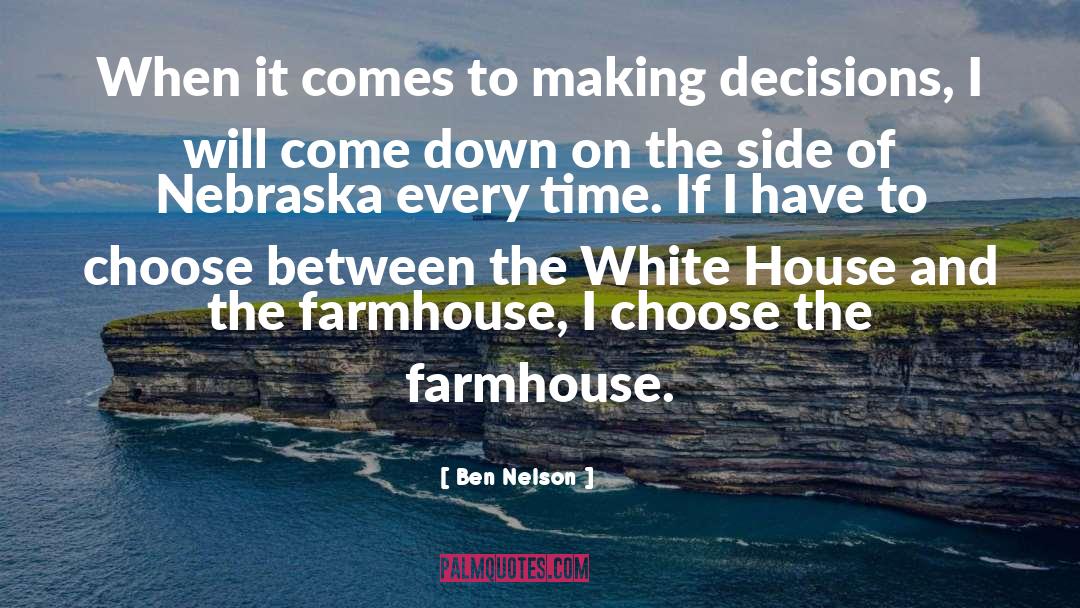 Making Decisions quotes by Ben Nelson