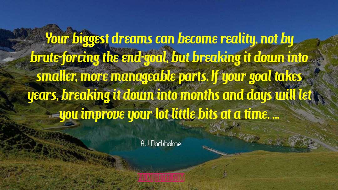 Making Dreams Become Reality quotes by A.J. Darkholme
