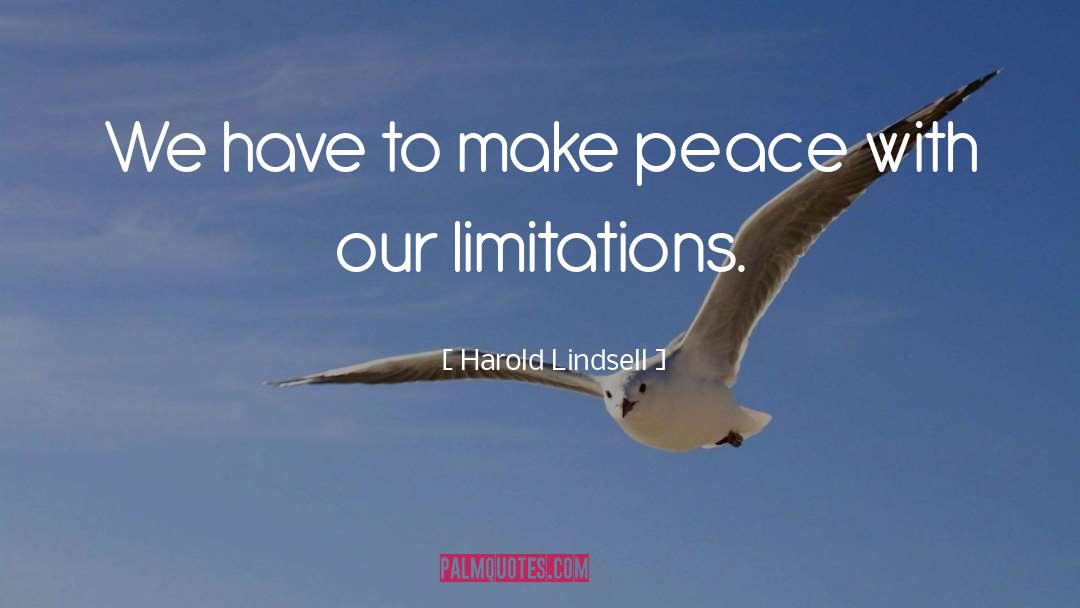Making Peace quotes by Harold Lindsell